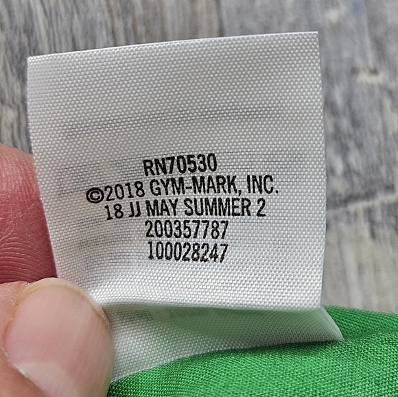 Janie and Jack Girls 5 Asymmetrical Green + White Tank Top Summer 2018 - Picture 6 of 6